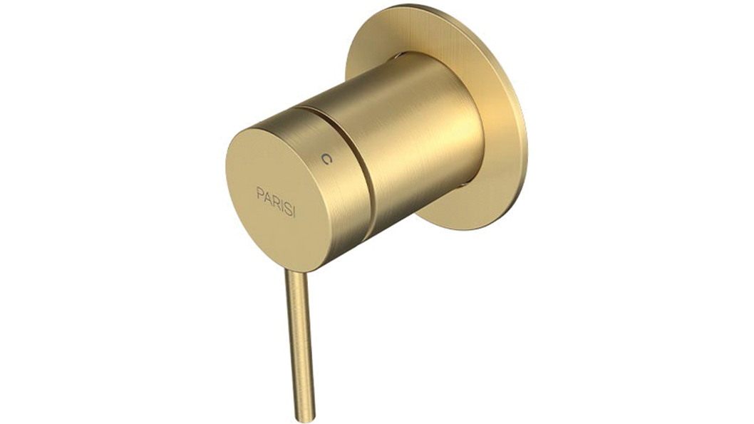 Parisi Play II Wall Mixer - Brushed Brass