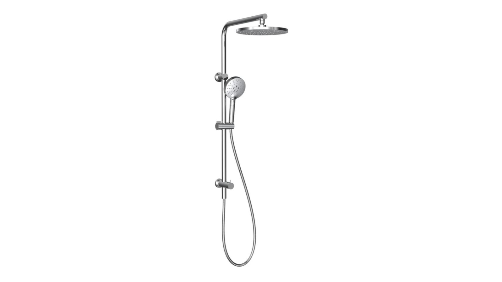 Parisi Play II Shower Column with Sliding Rail and Turn Diverter - Chrome