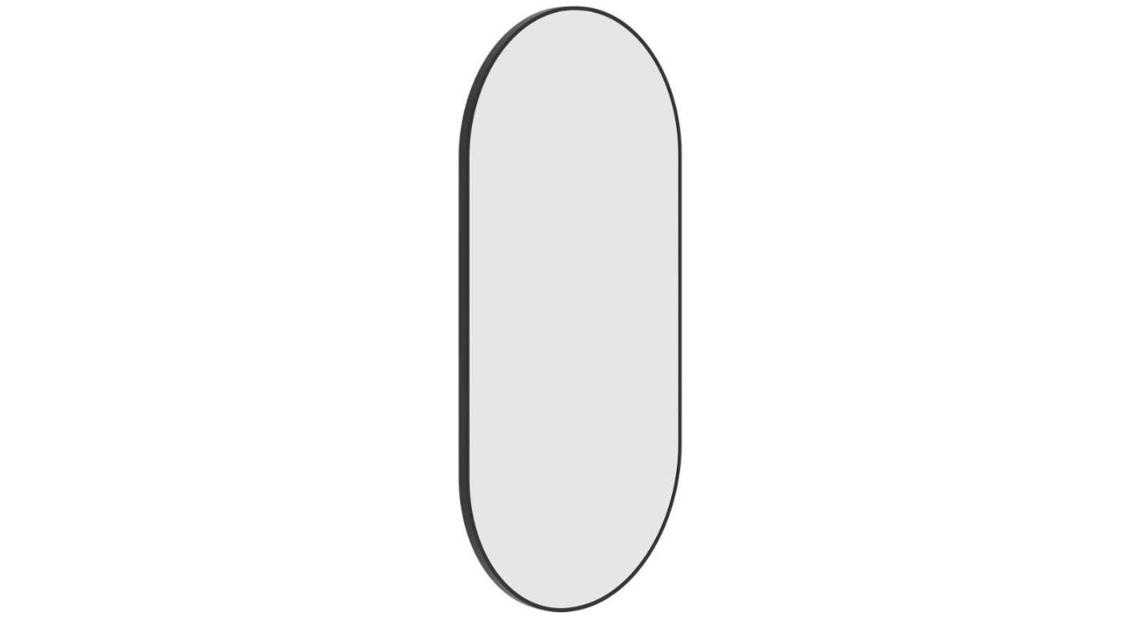 Thermogroup Ablaze Havana Pill Framed Mirror - Black