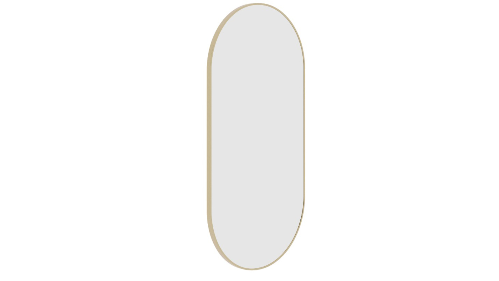 Thermogroup Ablaze Havana Pill Framed Mirror - Gold