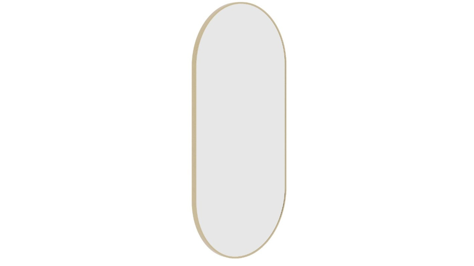 Thermogroup Ablaze Havana Pill Framed Mirror including Demister - Gold