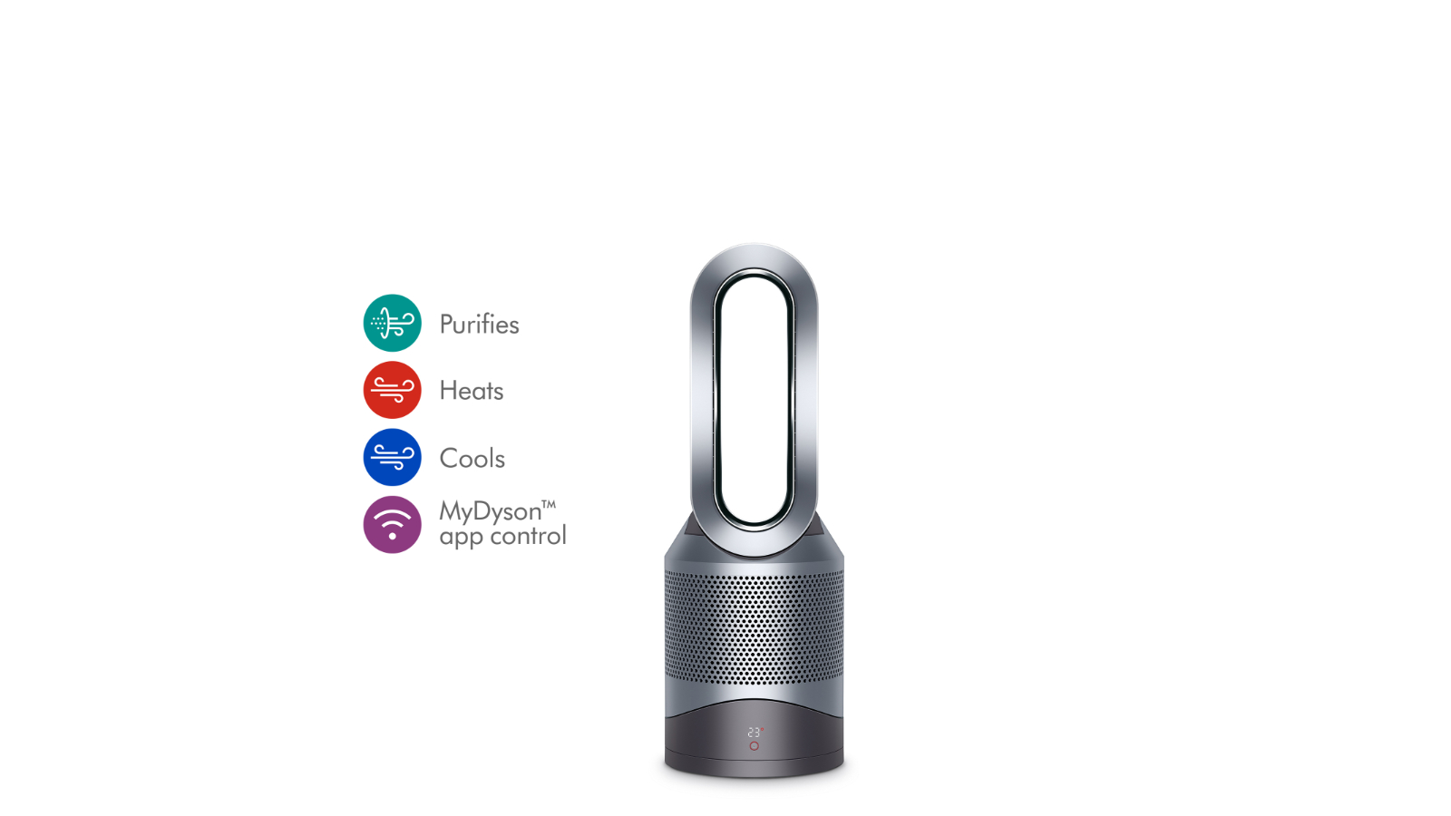 Dyson Pure Hot+Cool Link™ Purifying Fan Heater Black/Nickel