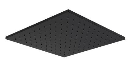 Parisi Quad 300mm Brass Shower Head - Matte Black