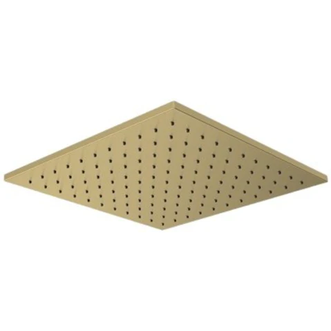 Parisi Quad 300mm Brass Shower Head - Brushed Brass