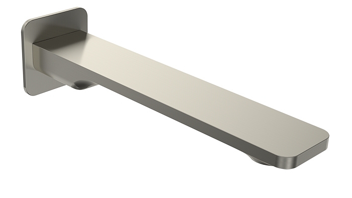 Parisi Quad II 190mm Wall Bath Spout - Brushed Nickel