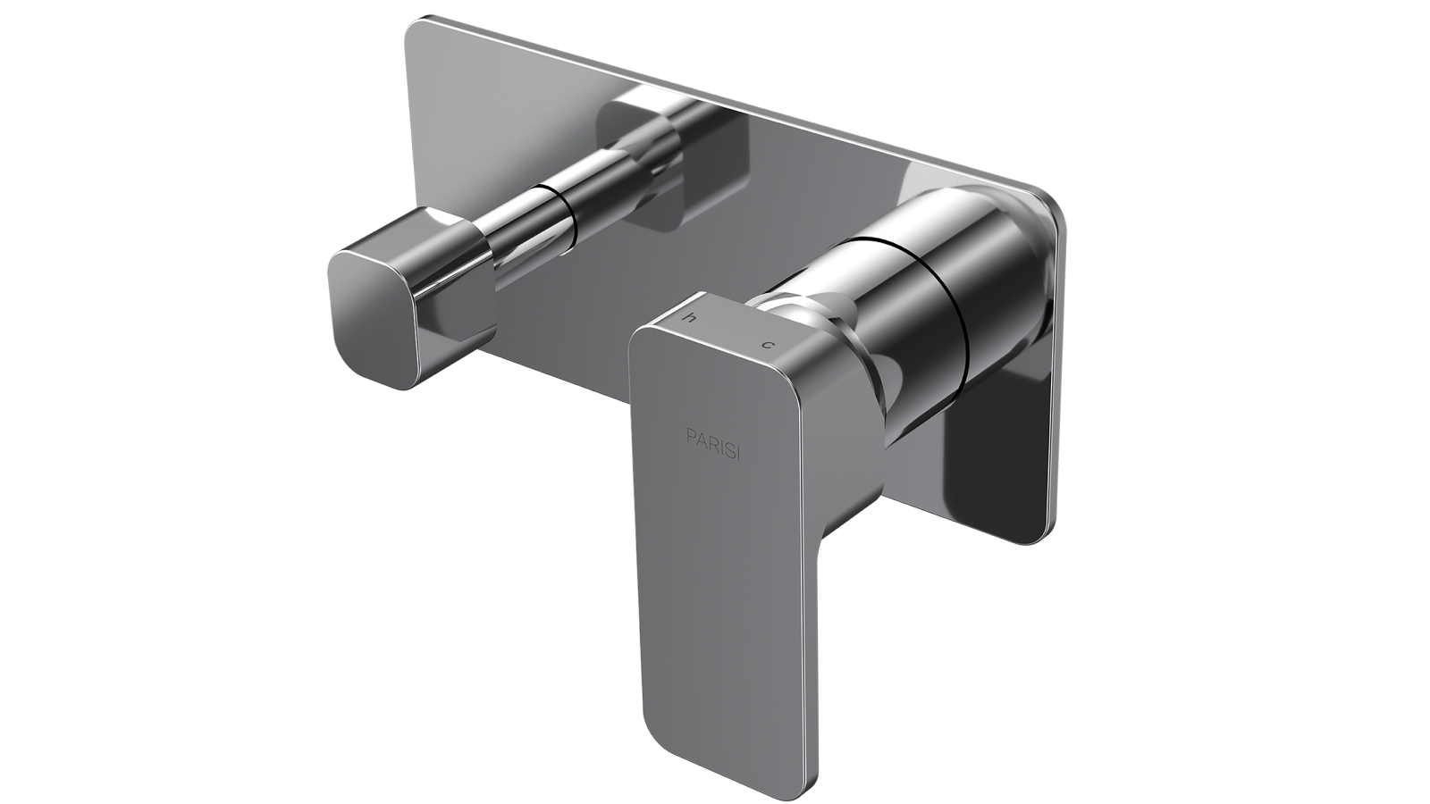 Parisi Quad II Wall Mixer with 2 Way Diverter - Chrome