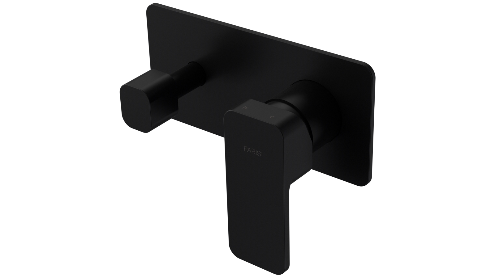 Parisi Quad II Wall Mixer with 2 Way Diverter - Matte Black