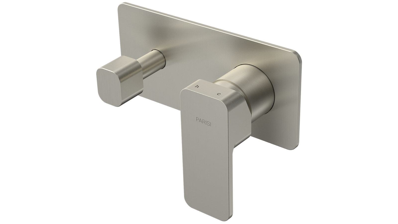 Parisi Quad II Wall Mixer with 2 Way Diverter - Brushed Nickel