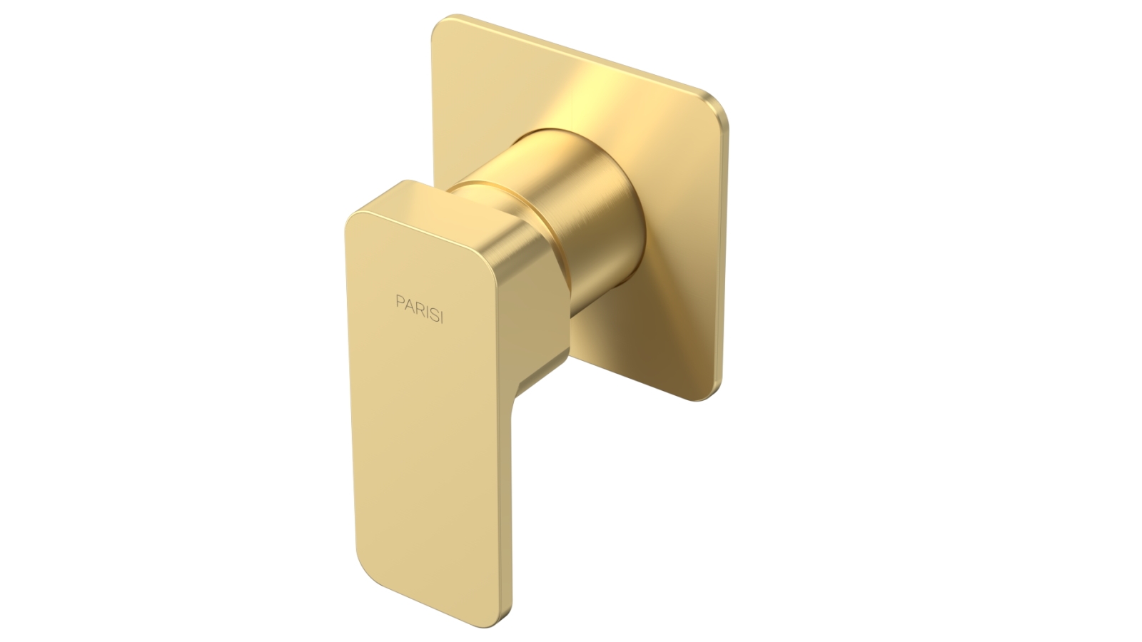 Parisi Quad II Wall Mixer - Brushed Brass