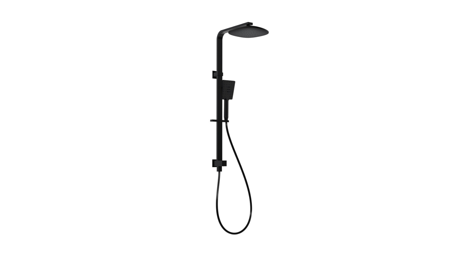 Parisi Quad II Twin Shower System - Matte Black