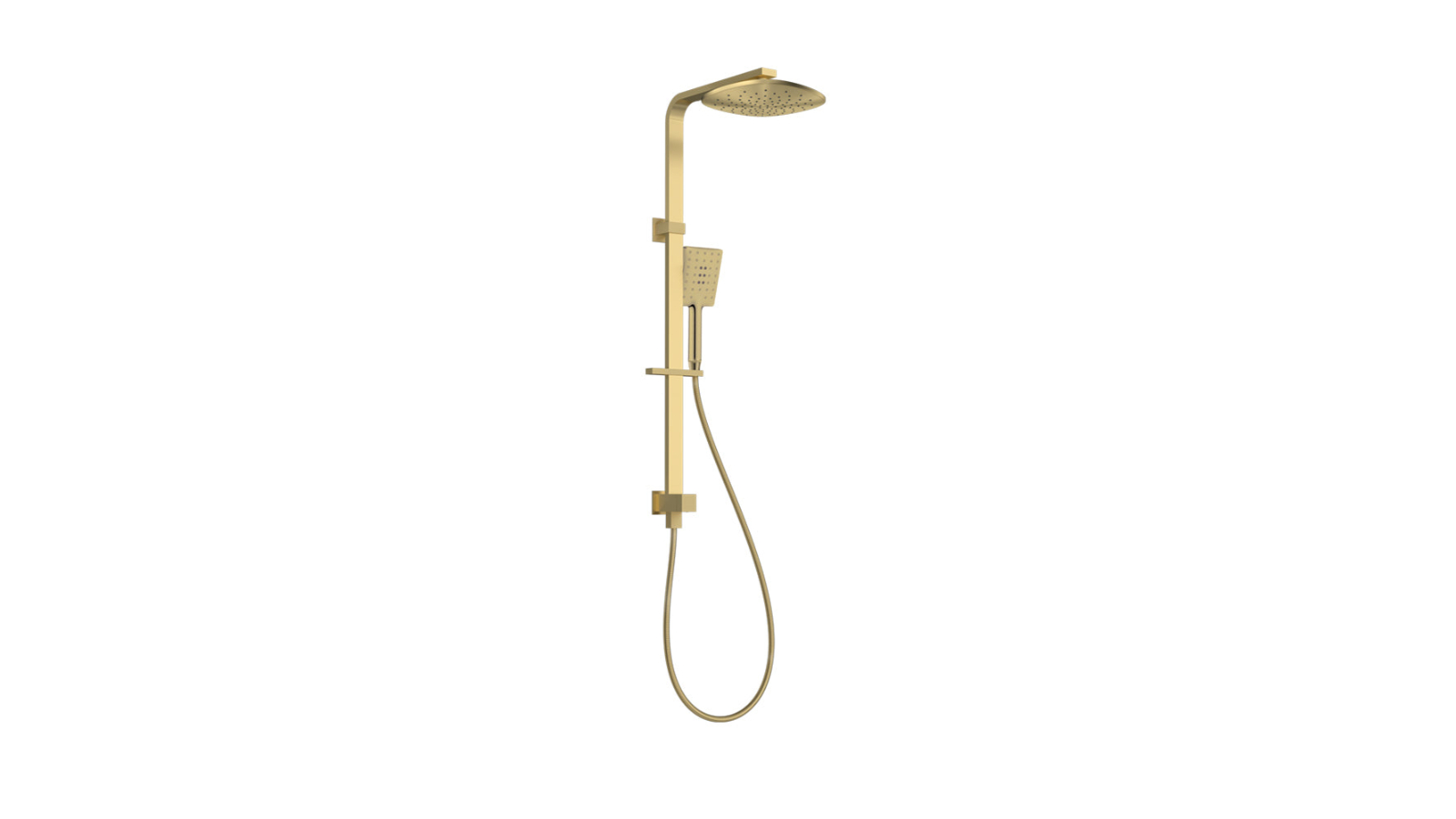 Parisi Quad II Twin Shower System - Brushed Brass