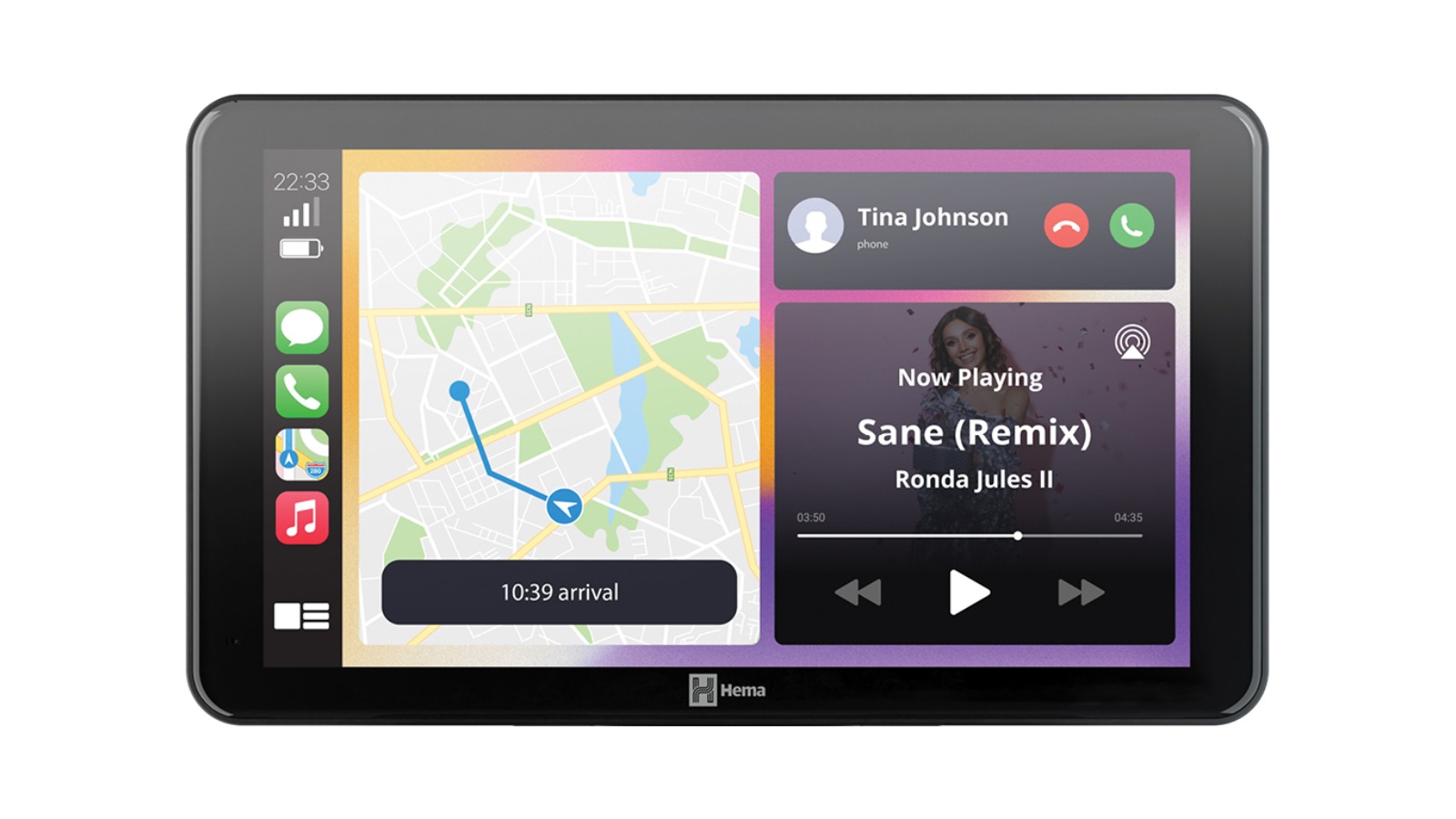 Hema Maps Digital HR-1 NAV Smart Navigator with Dual Channel Dash Cam