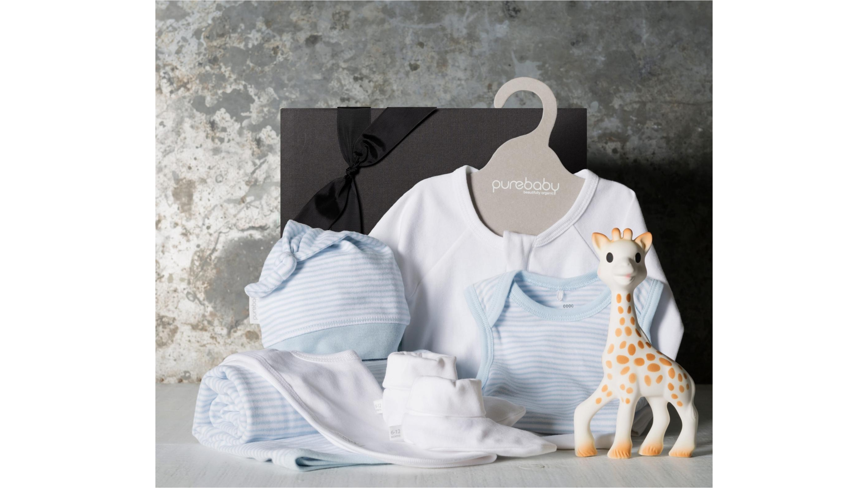 Gourmet Basket Welcome To The World Little Boy