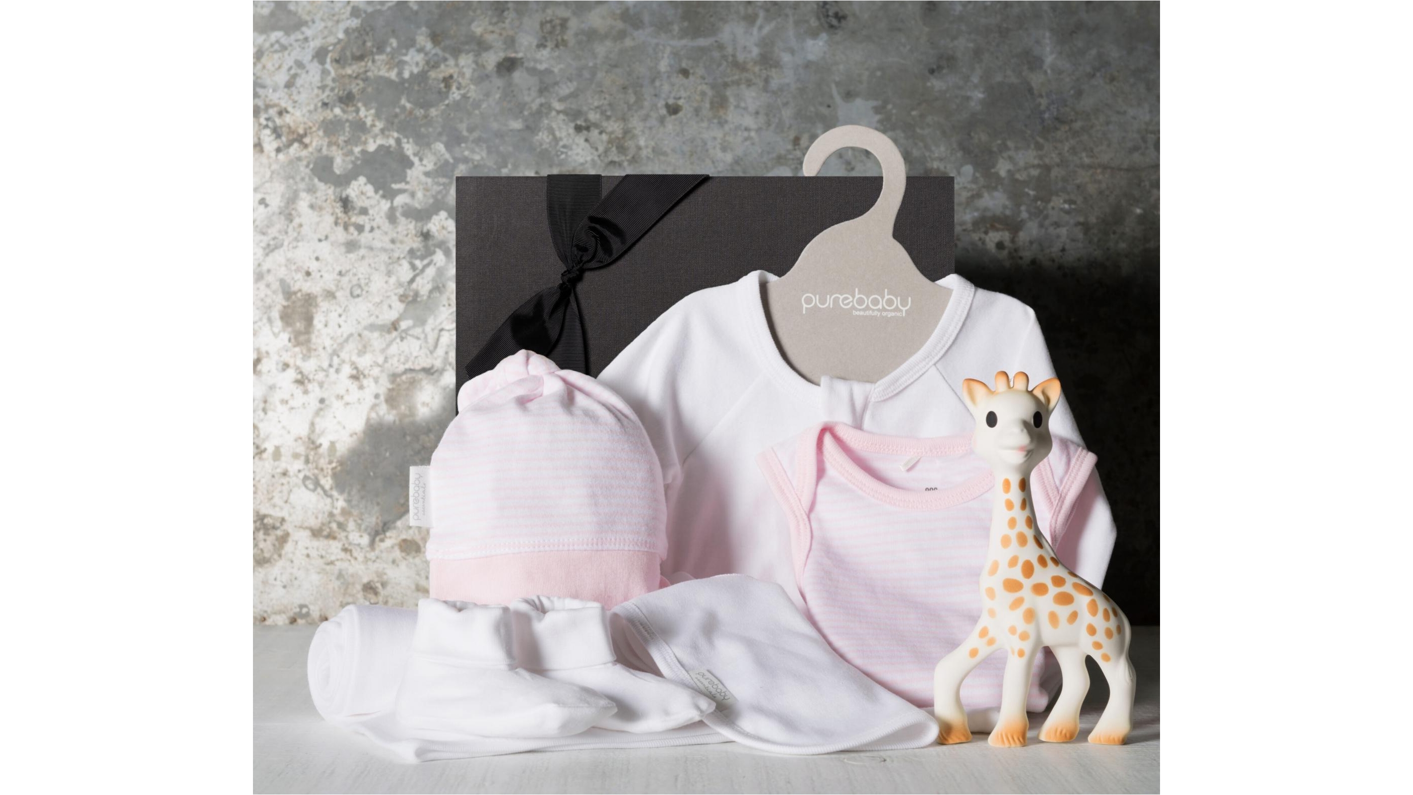 Gourmet Basket Welcome To The World Little Girl