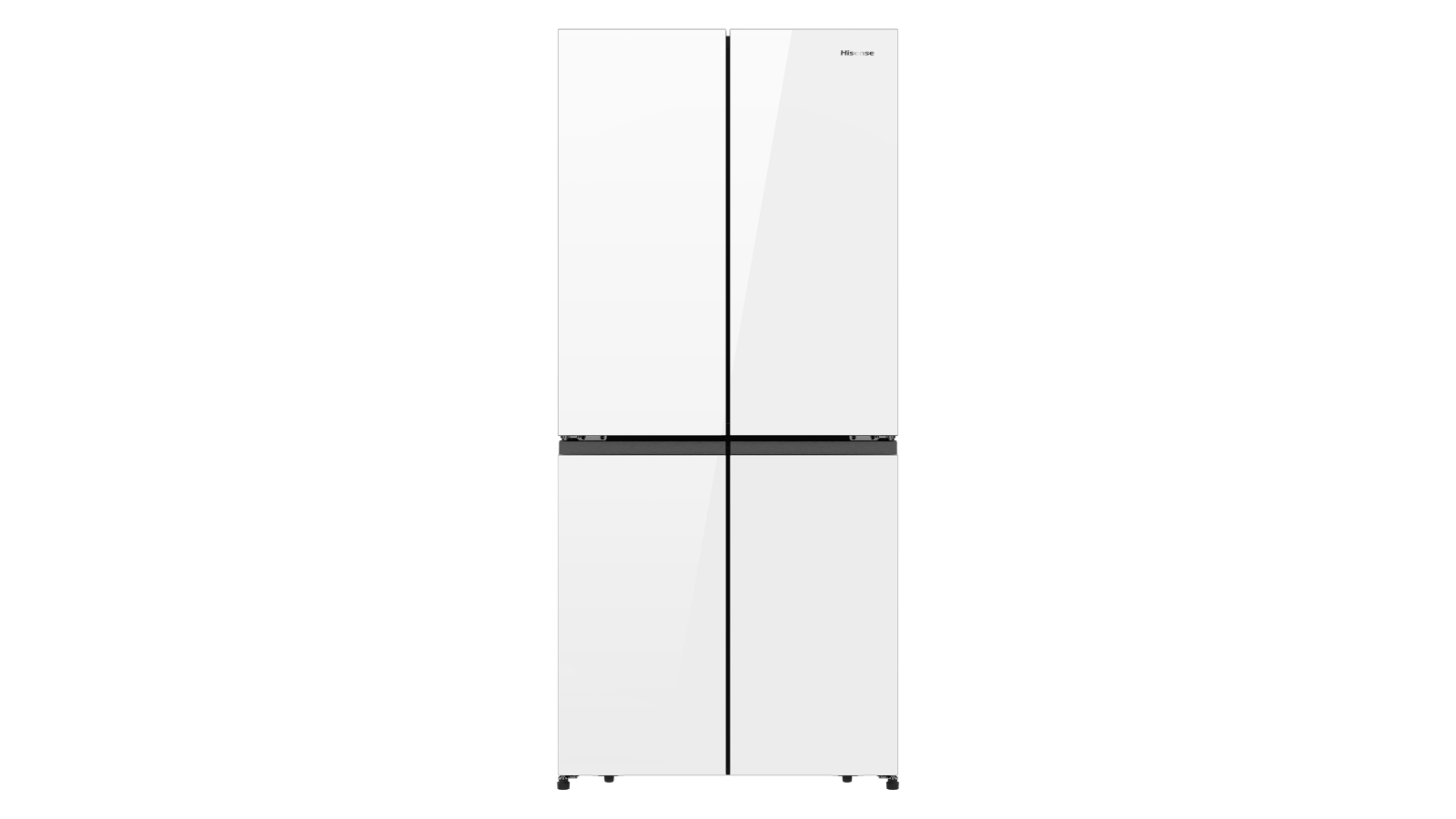 Hisense 483L PureFlat Slim French Door Fridge - White