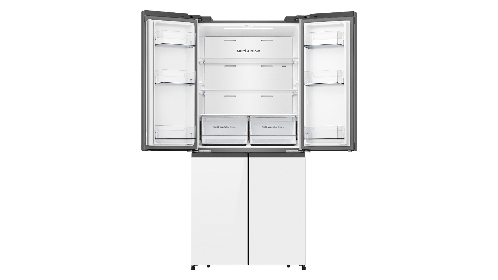 Hisense 483L PureFlat Slim French Door Fridge - White