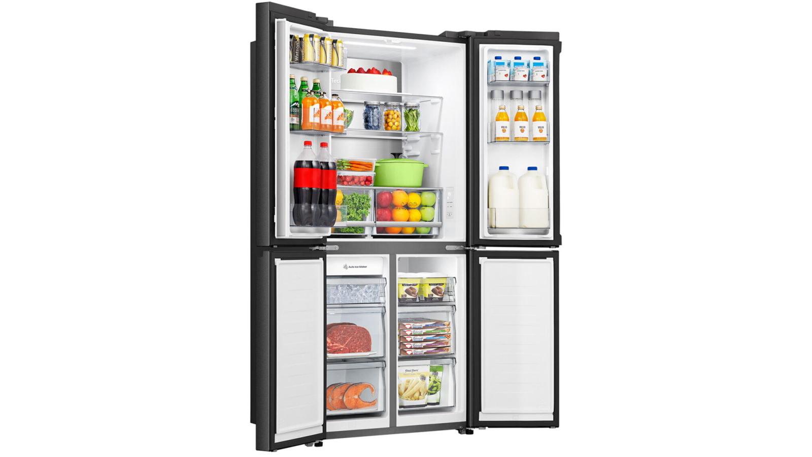 Hisense 483L French Door Fridge with Water Dispenser Black Harvey