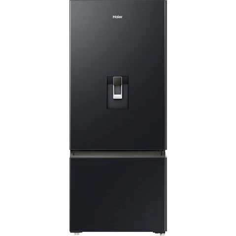 Haier 431L Bottom Mount Fridge with Water Dispenser - Black