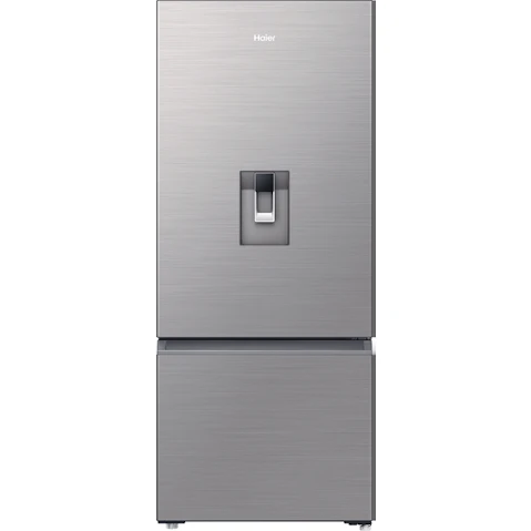Haier 431L Bottom Mount Fridge with Water Dispenser - Satina