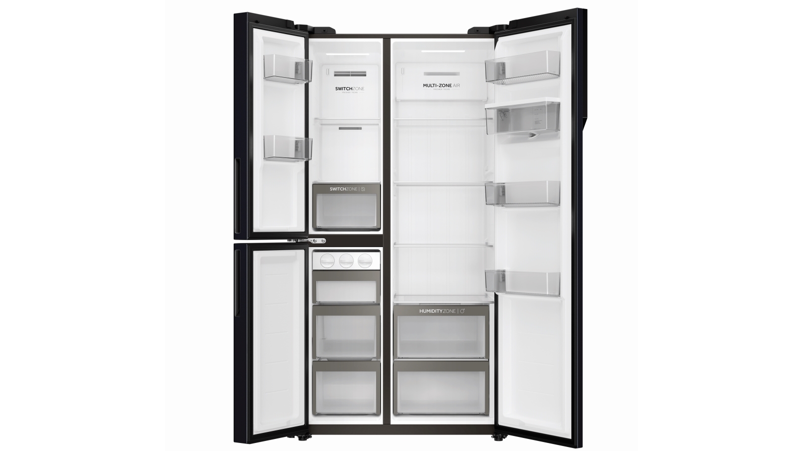 Haier 575L S+ 3Door Side By Side Fridge with NonPlumbed Water