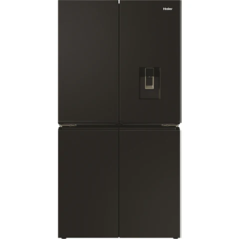 Haier 623L Quad Door Fridge with Ice & Water Dispenser - Black