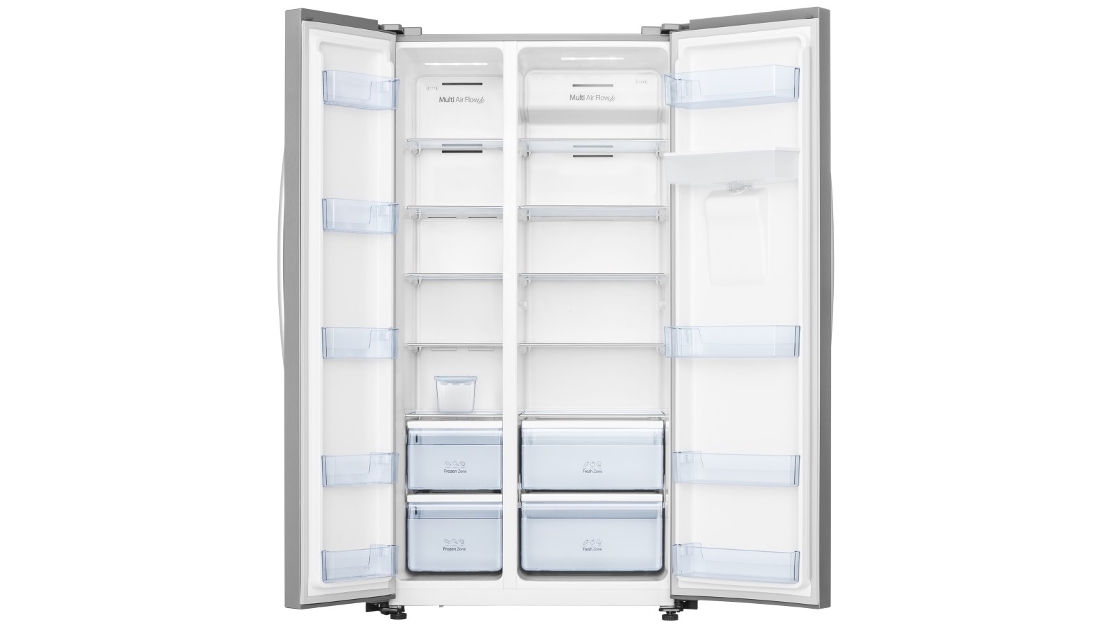 Hisense 578L Side By Side Fridge with Water Dispenser Stainless Steel