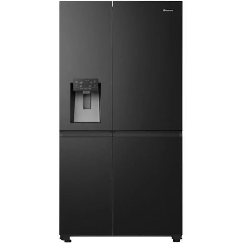 Hisense 632L PureFlat Side by Side Fridge - Black