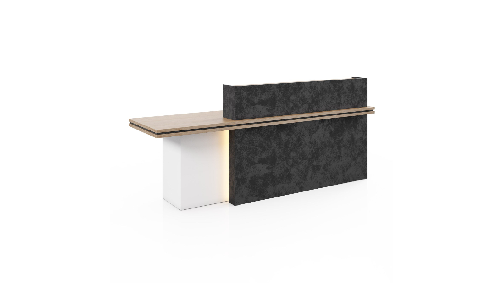DreasyTech Hera Left Reception Desk - 2.4metre