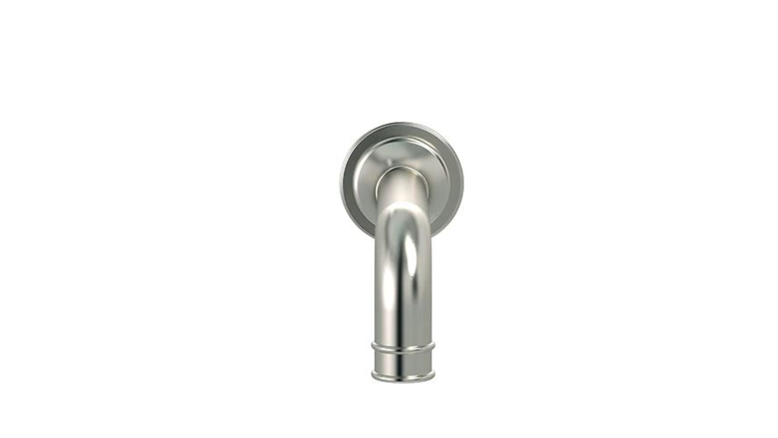 Meir Harrington Wall Spout - Brushed Nickel