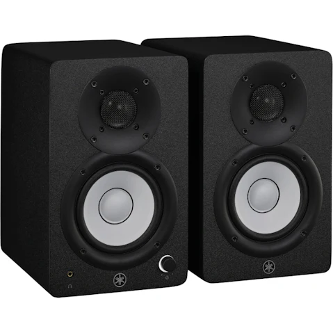Yamaha HS4 B Compact 2-Way Powered Bass-Reflex Type 4.5inch Studio Monitor Pair Speaker - Black