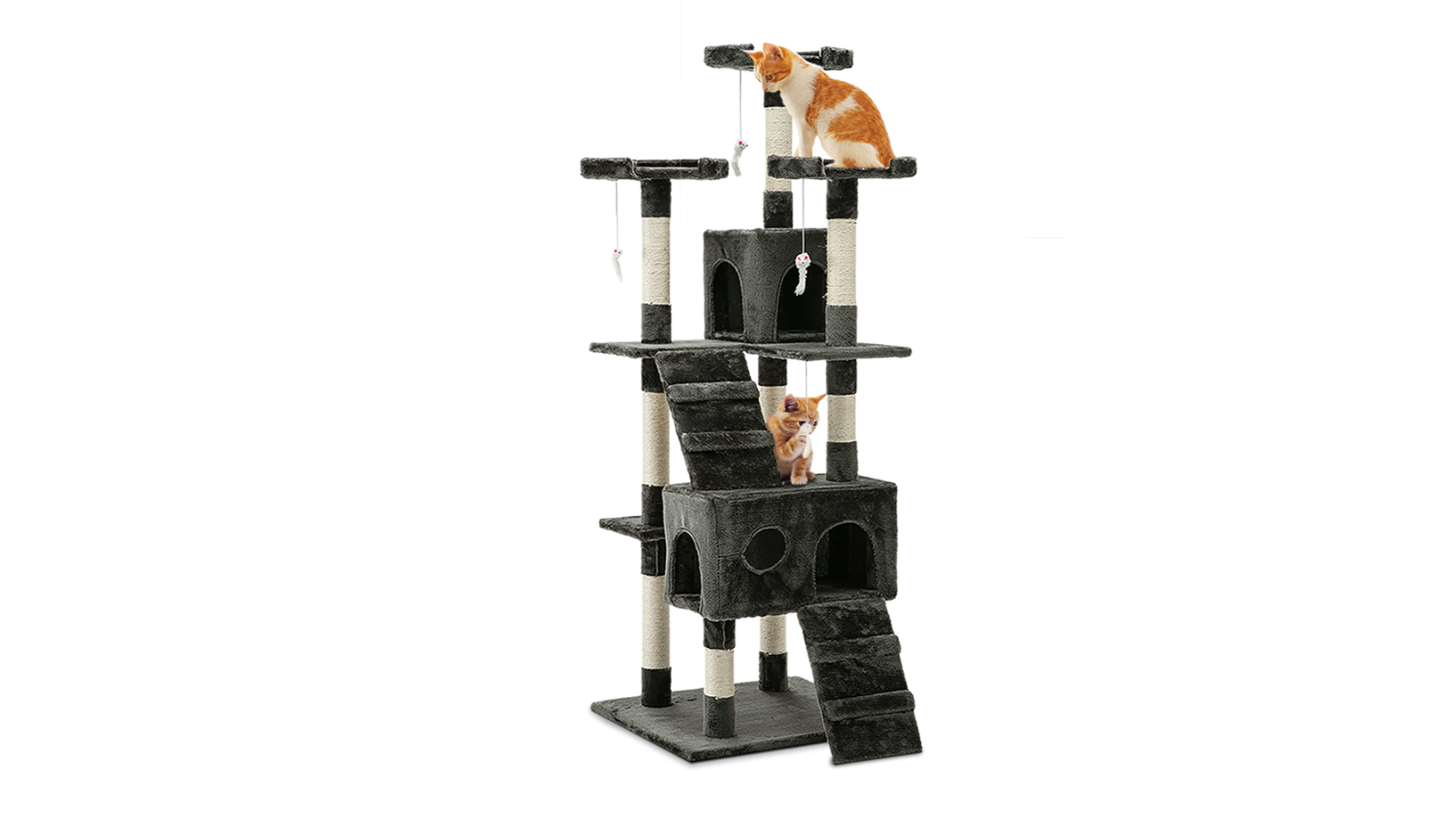 i.Pet 180cm Cat Scratching Post - Grey