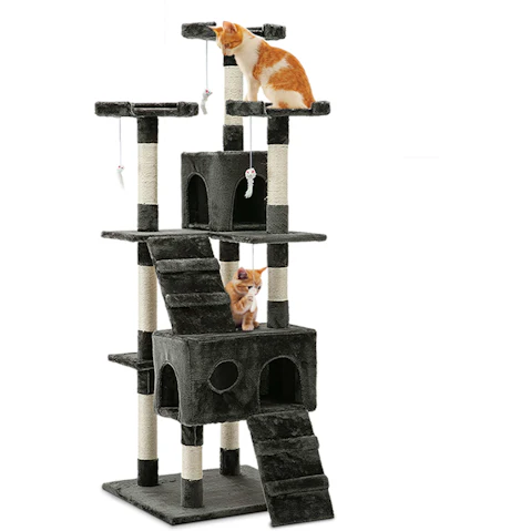 i.Pet 180cm Cat Scratching Post - Grey
