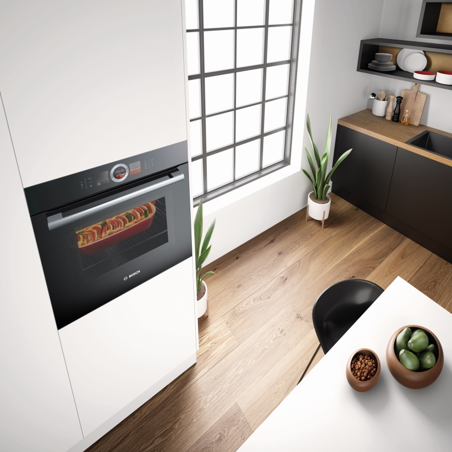 Bosch Series 8 Built-in Oven With Steam Function - Black | Harvey Norman