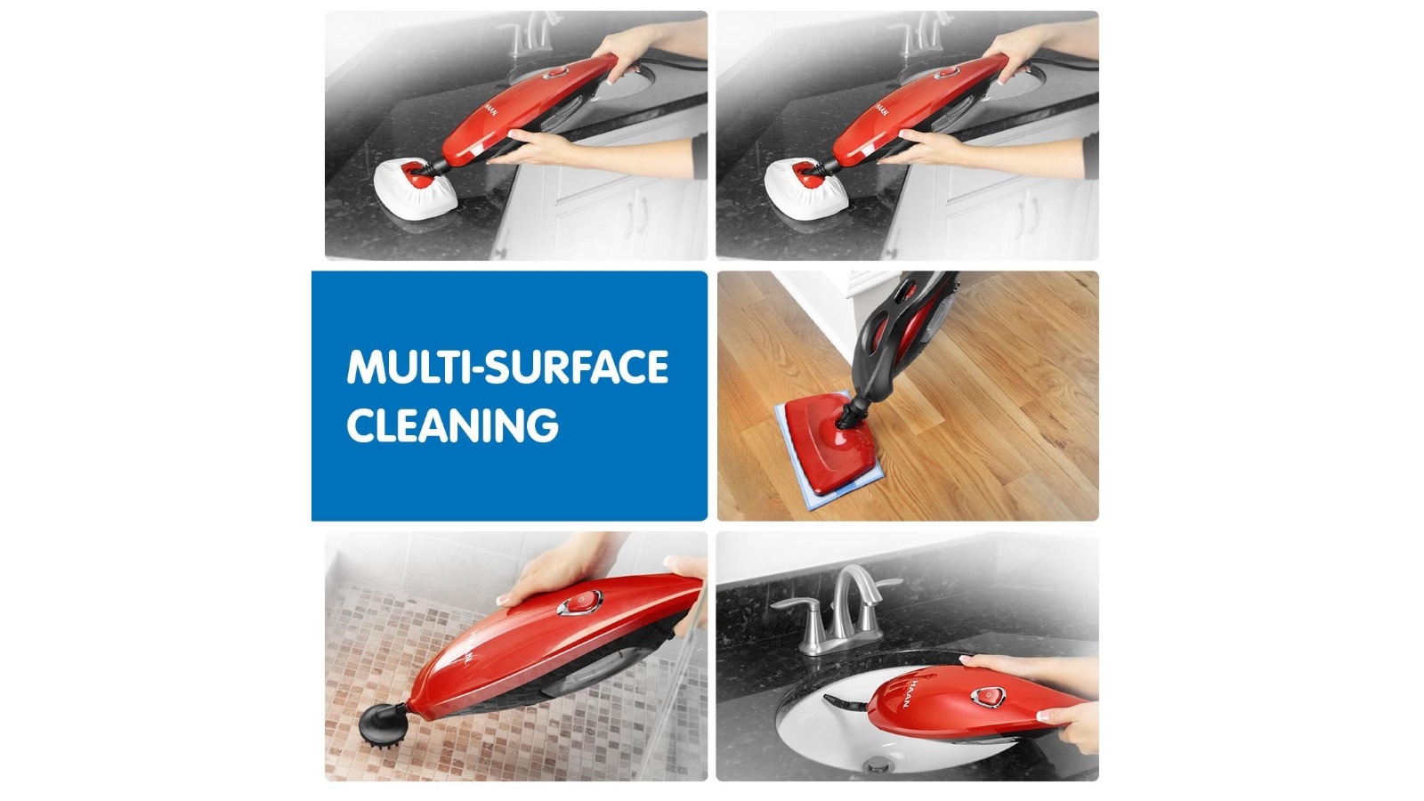 Haan Steam Mop Slim Floor MultiSurface Cleaner Harvey Norman