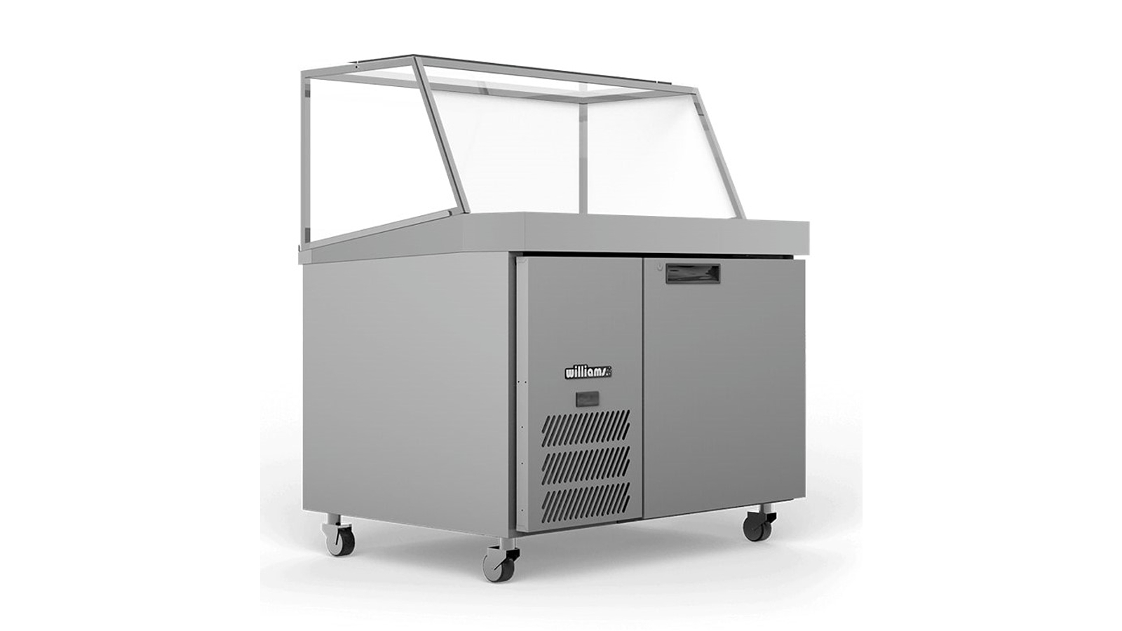 Williams 1-Door Stainless Steel Banksia Prep Counter Refrigerator with Angled Blown Air Well