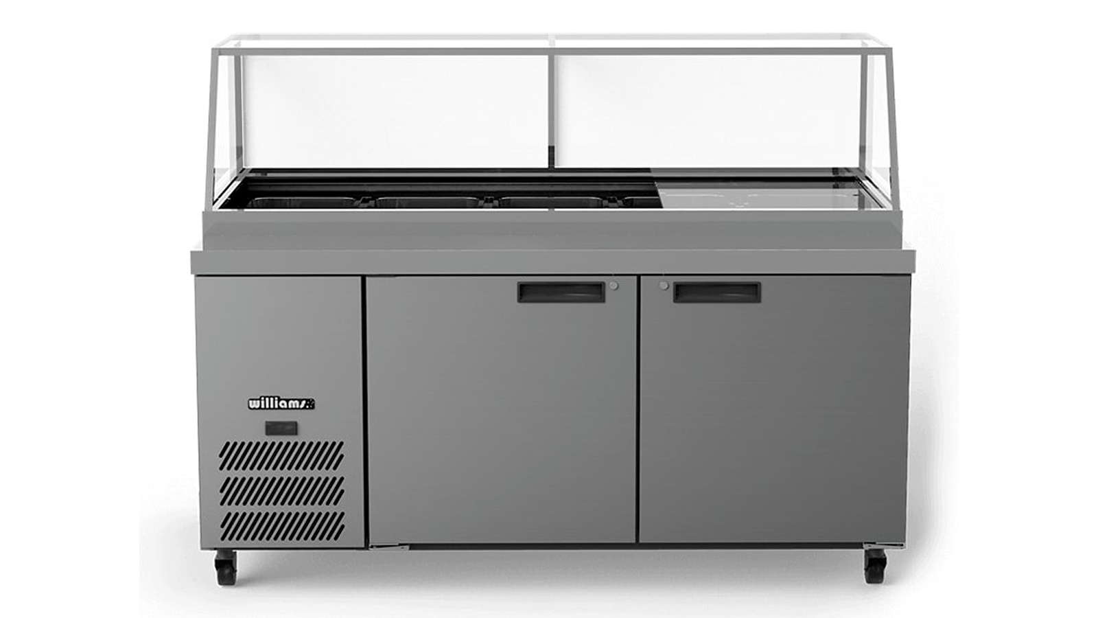 Williams 3-Door Stainless Steel Banksia Preparation Counter Refrigerator with Flat Blown Air Well