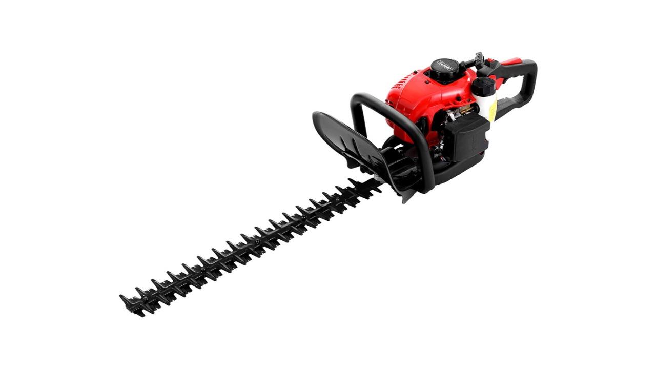 Giantz Dual Blade Tree Grass Garden Tool 25.4cc Petrol Hedge Trimmer - 24inch