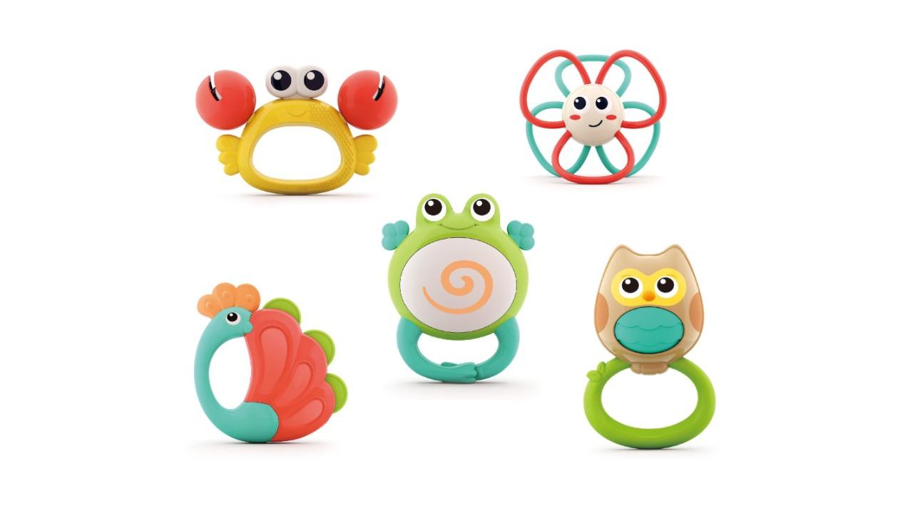 Hola 5 Piece Animal Orchestra Rattle