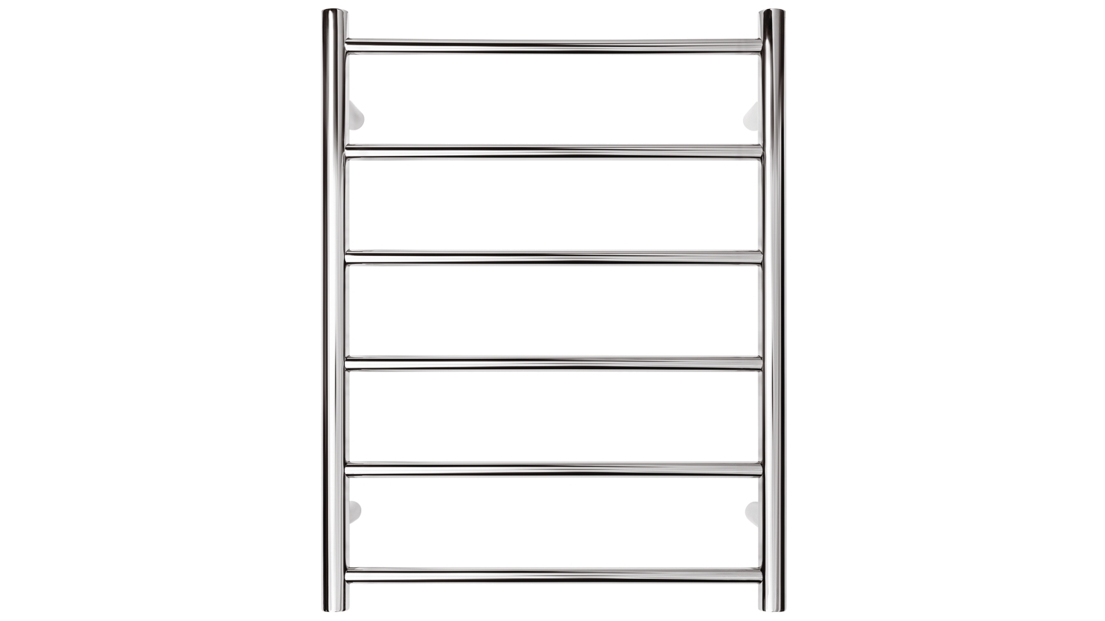 Warmtech 6 Round Bar Heated Towel Rail - Polished