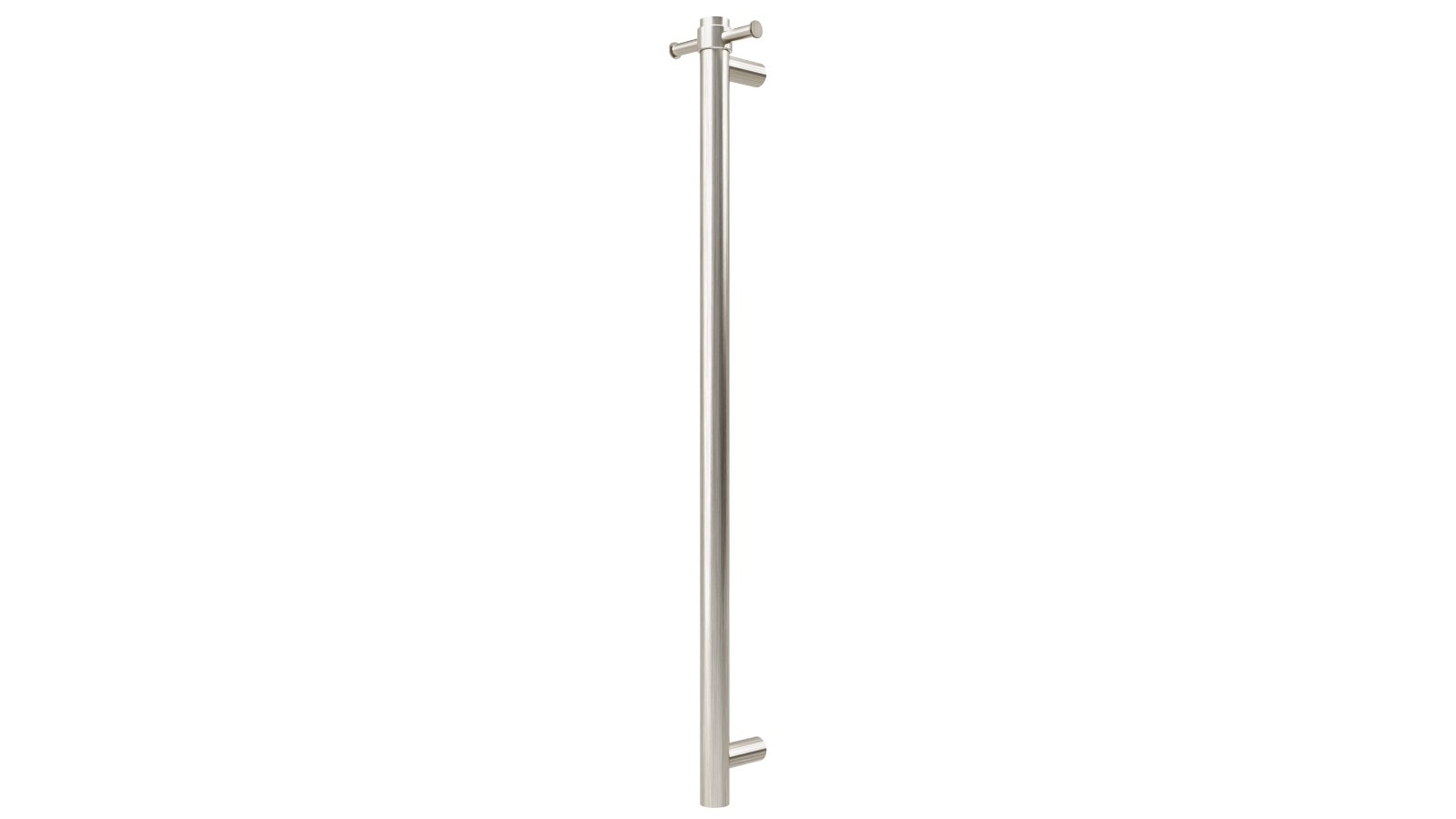 Warmtech Vertical Bar Heated Towel Rail - Brushed Nickel | Harvey Norman