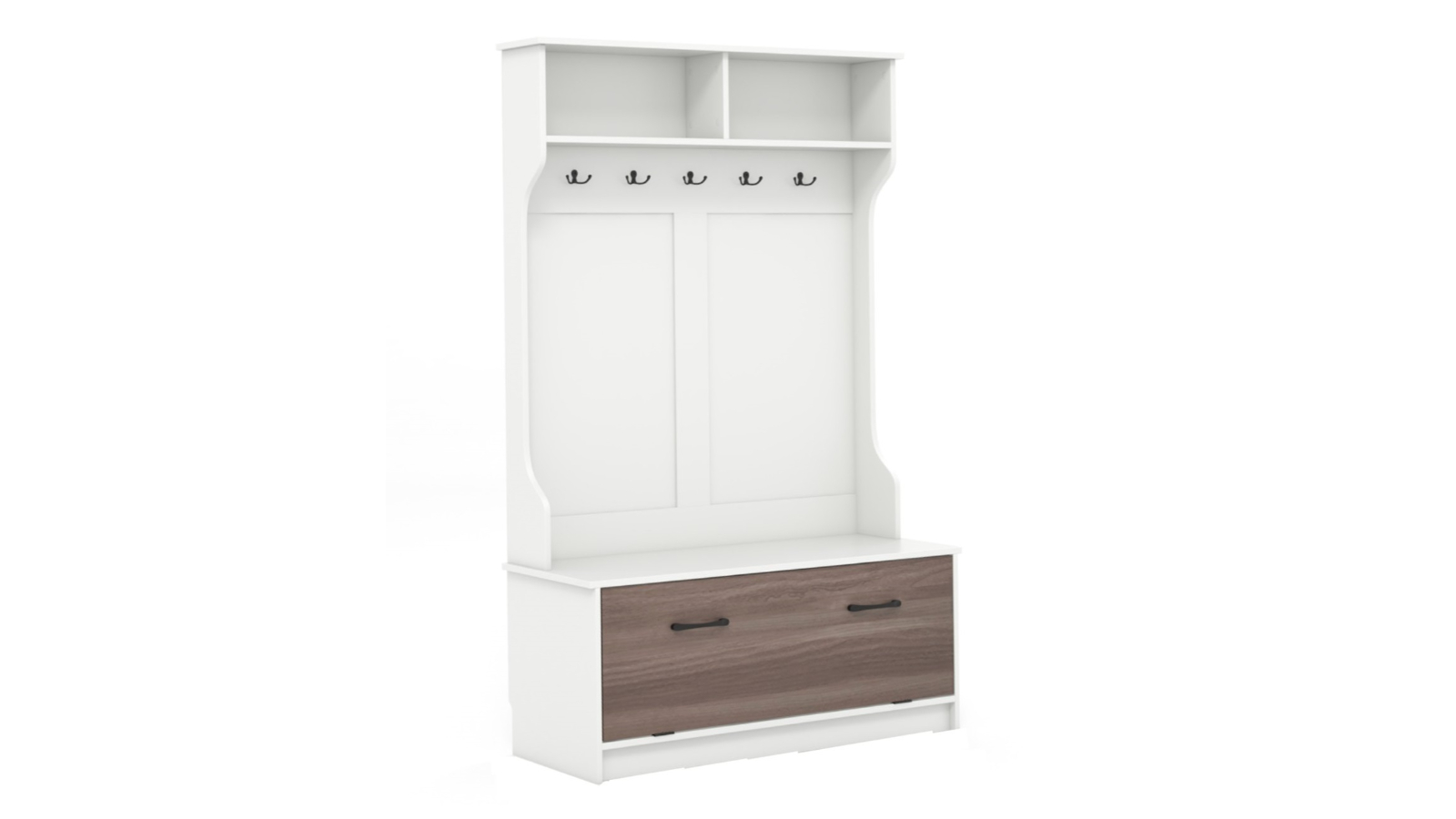 Costway 160cm Clothes Rack with Hook - White