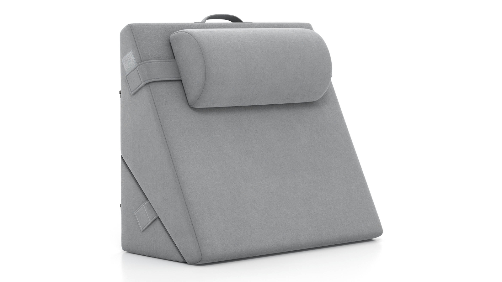 Costway 3 Piece Adjustable Foam Bed Wedge Pillow Set - Grey