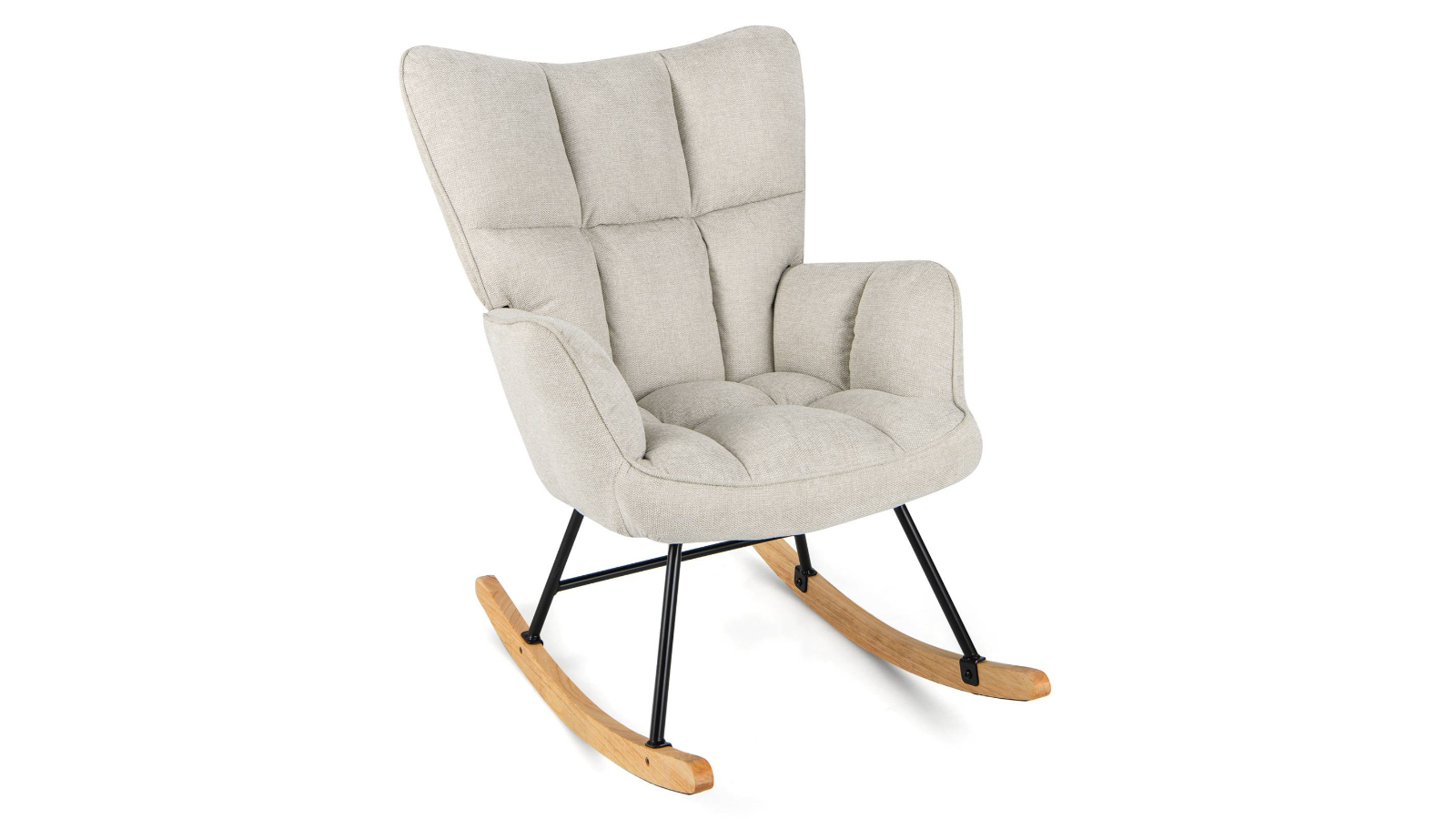 Costway Rocking Nursery Armchair - White