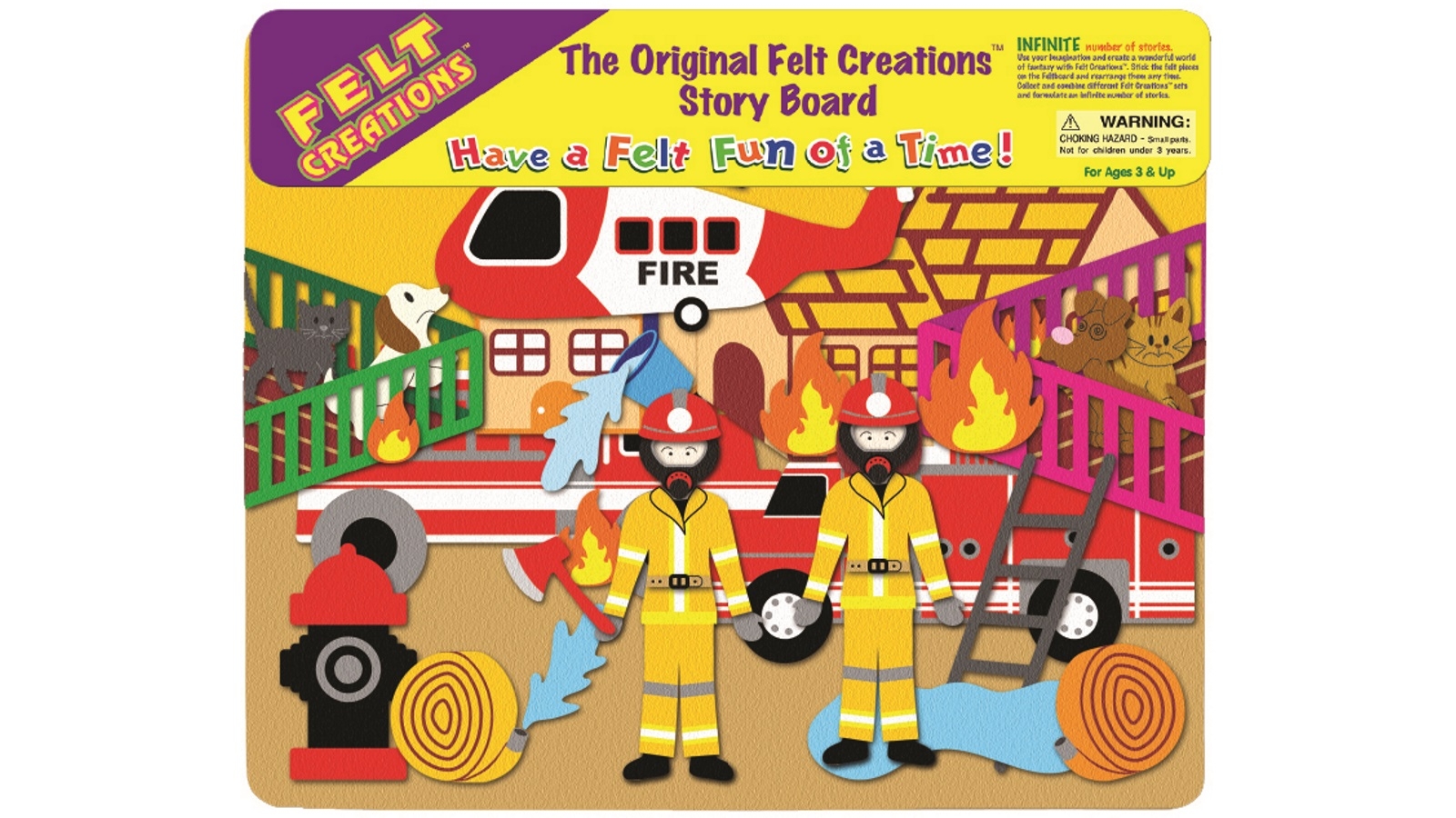 Felt Creations Fire Engine