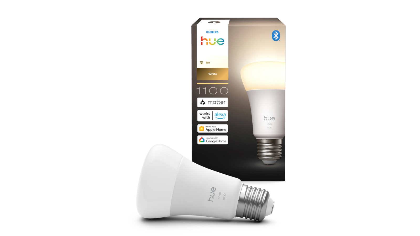 Philips Hue 9.5W A60 E27 V2 White Bulb