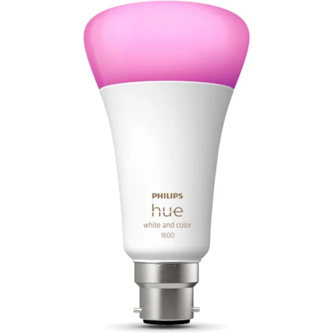 Philips Hue White and Colour Ambiance 15W A67 B22 Smart Light Bulb