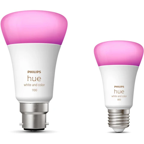 Philips Hue White and Colour Ambiance 11W A60 Smart Bulb with Bluetooth