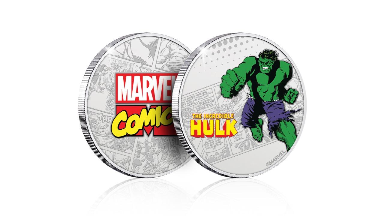 Fanattik Marvel Limited Edition .999 Silver Plated Hulk Collectible Coin