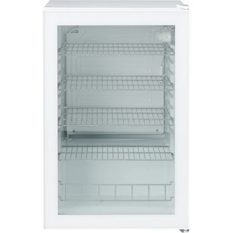 Husky 130L Glass Door Bar Fridge - White