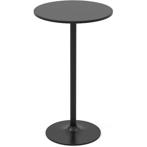 Costway High Round Bar Table Coffee and Dining Table for Patio Bistro - Black